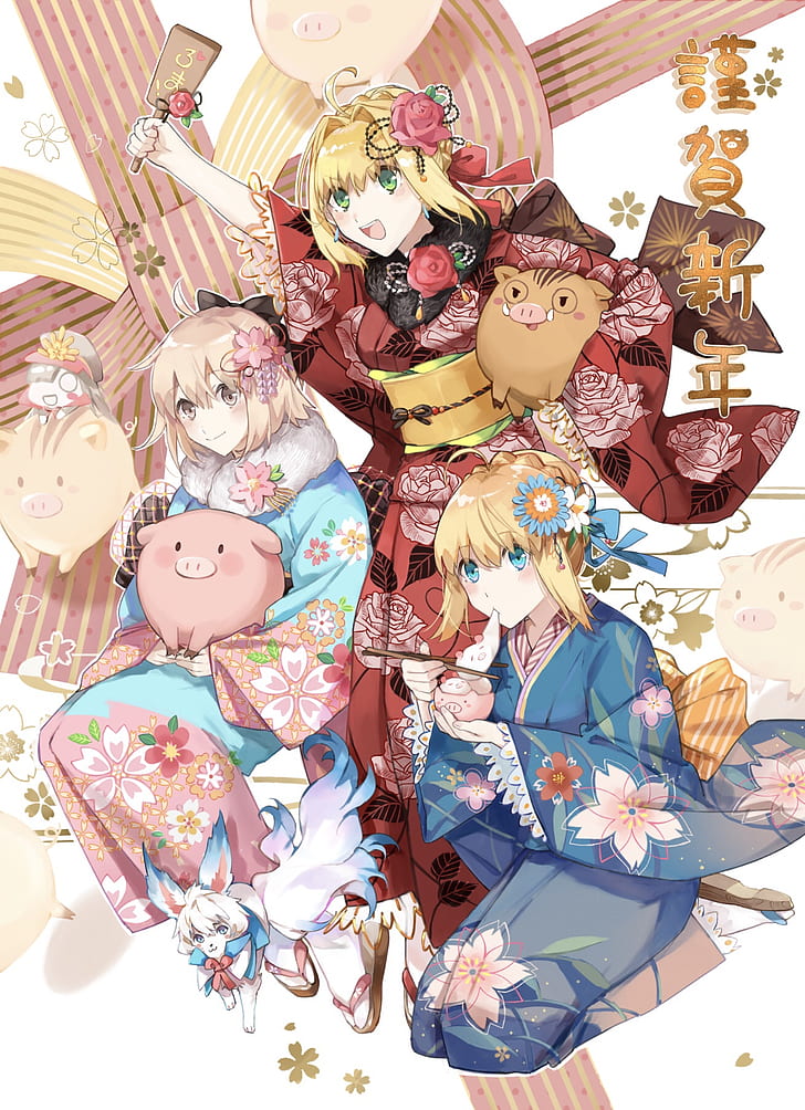 anime girls, Fate/Grand Order, Oda Nobunaga (Fate/Grand Order), HD wallpaper