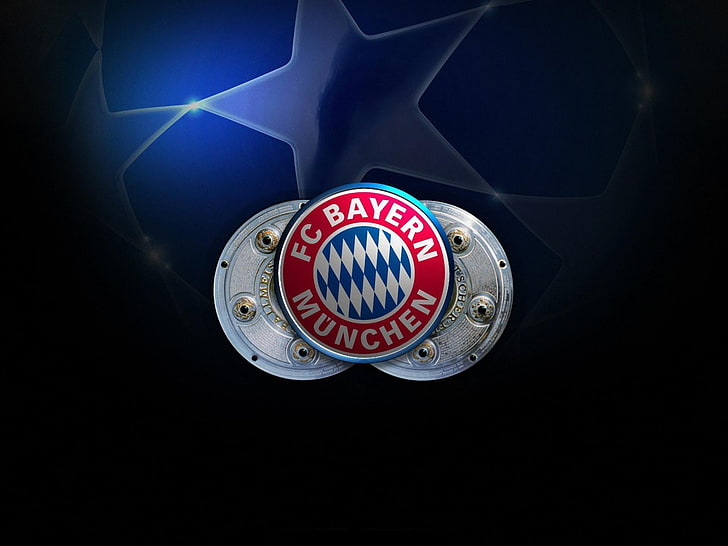 FC Bayern Munich, FC Bayern Munchen logo, Sports, Football, black background, HD wallpaper