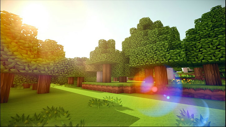 Minecraft, Mojang, plant, green color, architecture, nature, HD wallpaper