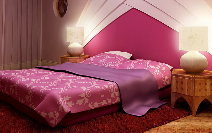 HD wallpaper: Bed, Bedroom, Bright, Modernism, Floor, furniture, indoors |  Wallpaper Flare