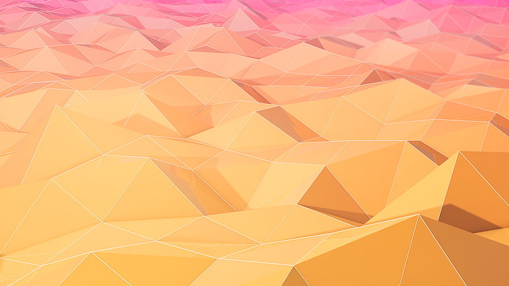 white and pink area rug, low poly, digital art, geometry, abstract, HD wallpaper