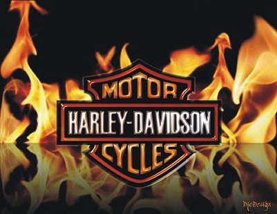 HD wallpaper: Motorcycles, Harley-Davidson, Flame, Logo, communication,  text | Wallpaper Flare