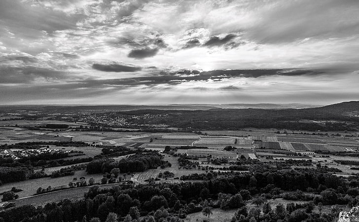 Viewpoint Black and White, Bayern, urlaub, tourismus, naturpark, HD wallpaper