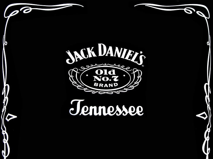 Jack Daniel's Old No.7 Tennessee digital wallpaper, text, western script