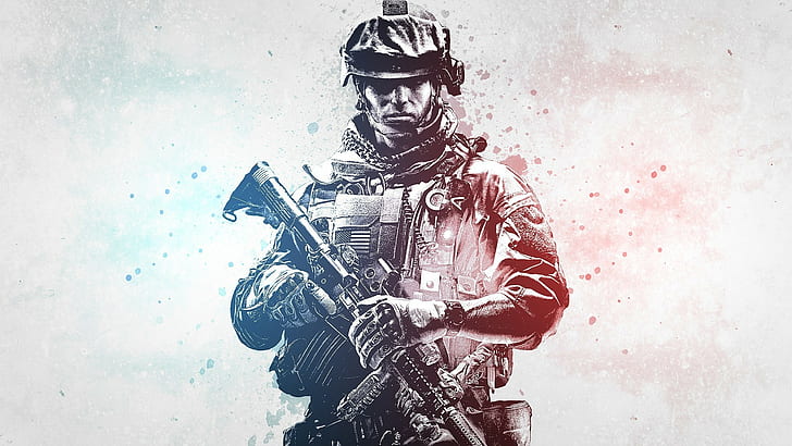 video games, Battlefield, soldier, Battlefield 3, shooter, video game characters, HD wallpaper