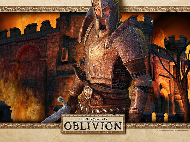 video games, The Elder Scrolls IV: Oblivion, architecture, text, HD wallpaper