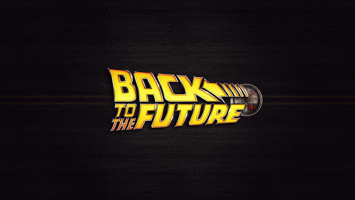 Back to the Future, movies, logo, speedometer, digital art