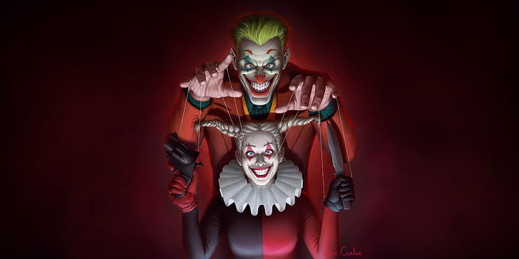 HD wallpaper: artwork, Joker, Harley Quinn | Wallpaper Flare