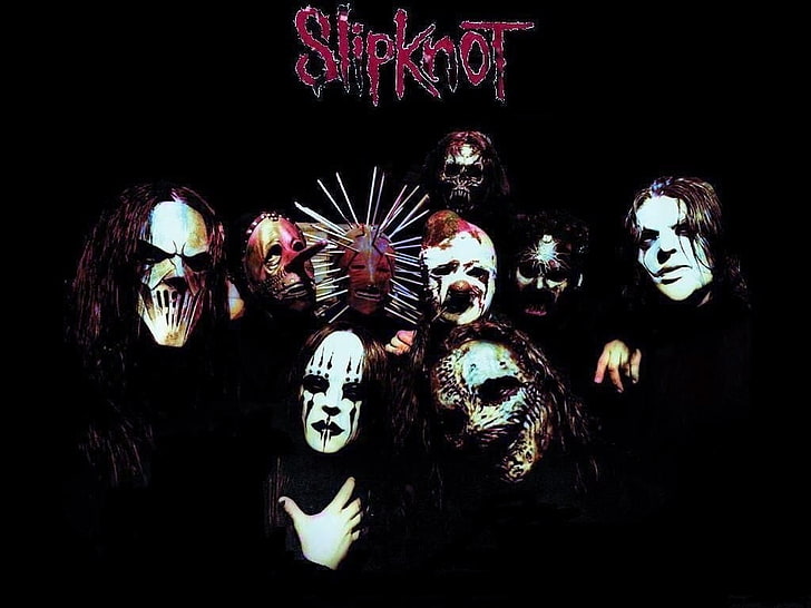 Slipknot, music, indoors, spooky, human representation, halloween, HD wallpaper