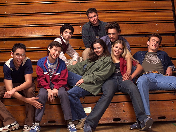 freaks and geeks, group of people, young adult, sitting, young men, HD wallpaper
