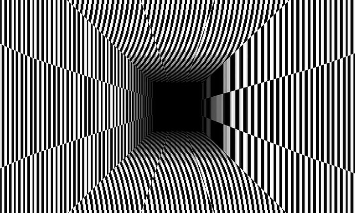 Line, Background, The tunnel, Illusion, Optical illusion, Cheating, HD wallpaper