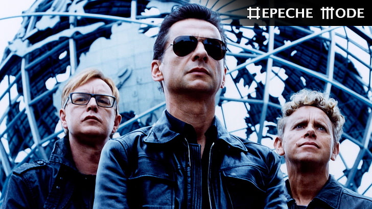Depeche Mode poster, band, members, glasses, look, men, people