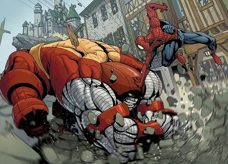 avengers comics marvel comics combat elite avengers comics spiderman xmen superheroes juggernaut, HD wallpaper