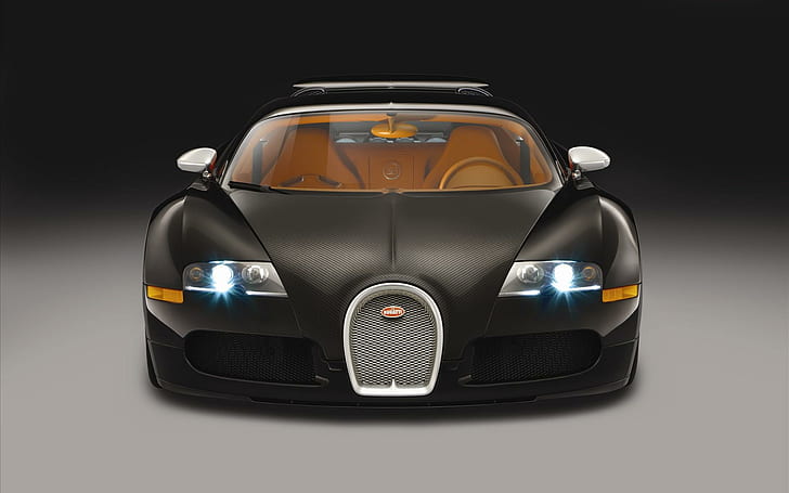 Bugatti Veyron Sang Noir, carbon, supercar, cars, HD wallpaper