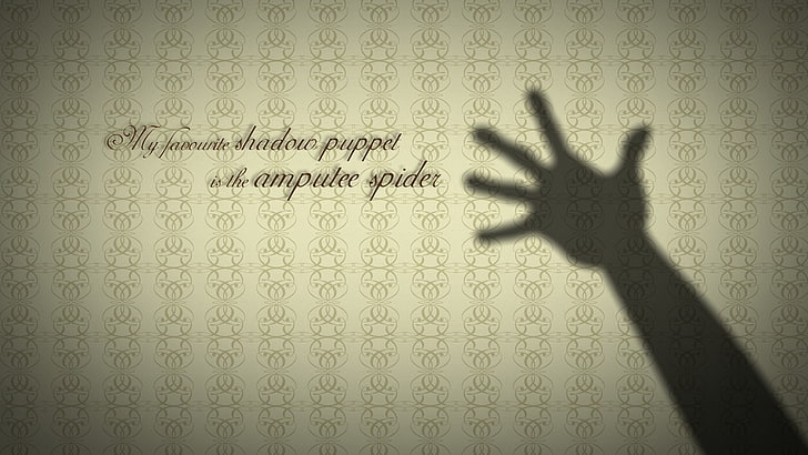 hand shadow illustration, minimalism, humor, human hand, human body part, HD wallpaper