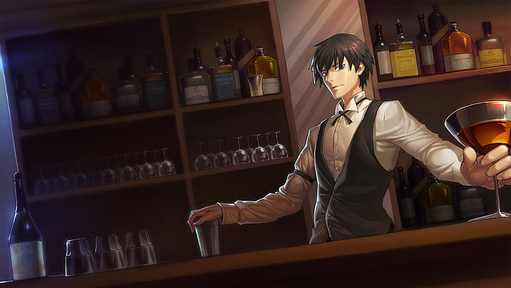 bartender anime character graphic wallpaper, Darker than Black