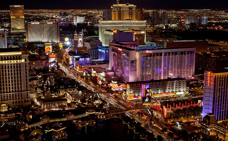 Las Vegas Strip, top view photo of high rise building, United States