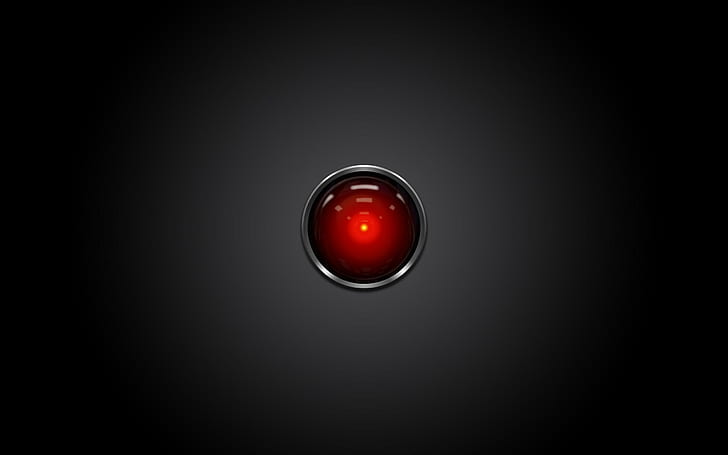 HAL 9000 - Space Odyssey, red pilot light, movies, 2560x1600, HD wallpaper