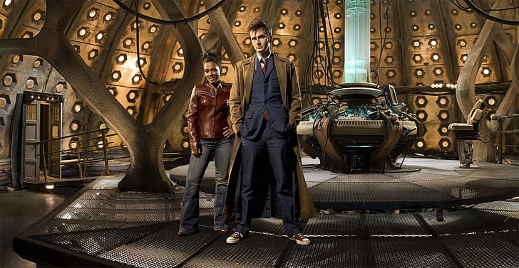 Doctor Who, The Doctor, TARDIS, David Tennant, ma Agyeman, Tenth Doctor, HD wallpaper