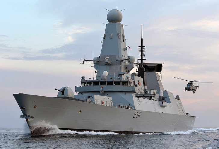 Warships, Royal Navy, Destroyer, HMS Diamond (D34), HD wallpaper