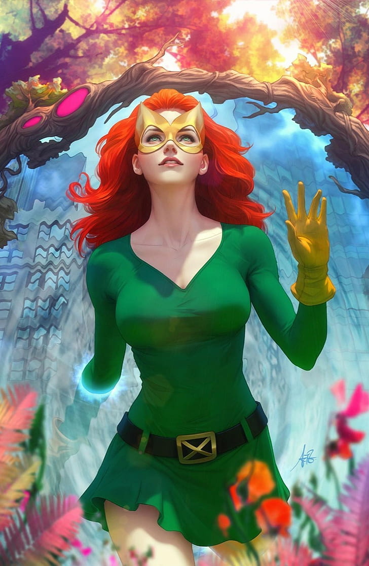 Artgerm, Jean Grey, Phoenix (Marvel Comics), X-Men, HD wallpaper