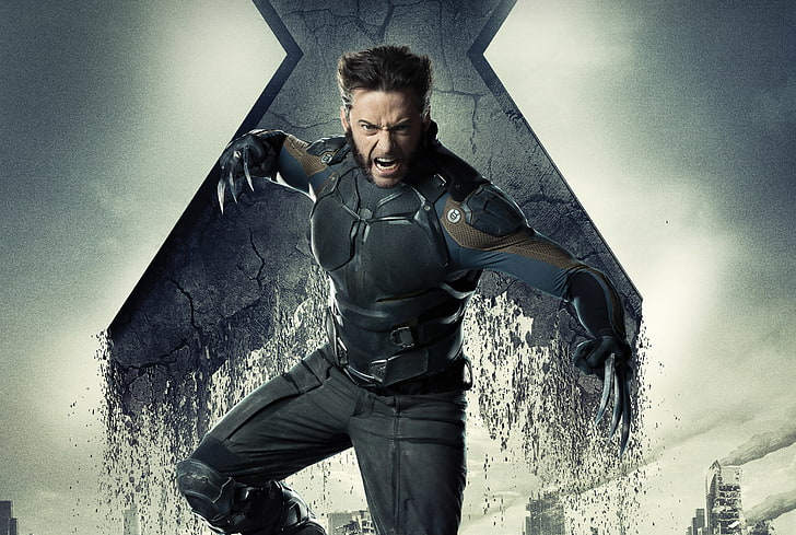 375x667px | free download | HD wallpaper: Hugh Jackman as Wolverine, X-Men,  Logan, Future, Year, Movie | Wallpaper Flare