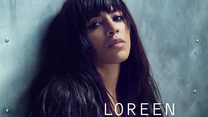 Loreen, singer, brunette, portrait, young adult, hair, long hair, HD wallpaper