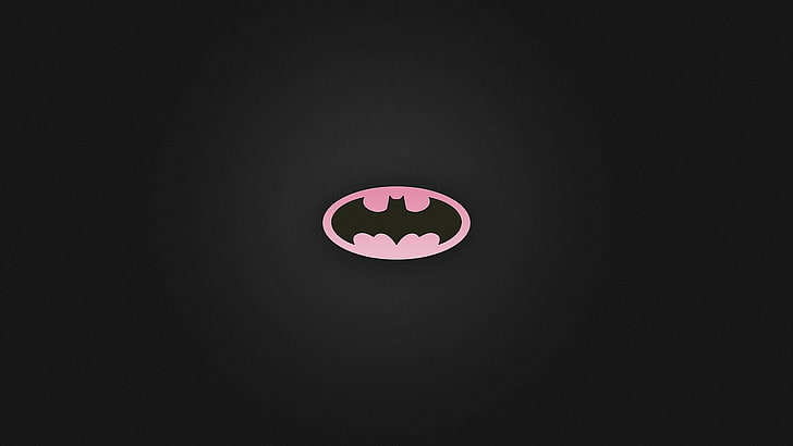 Batman logo, minimalism, copy space, no people, studio shot, HD wallpaper