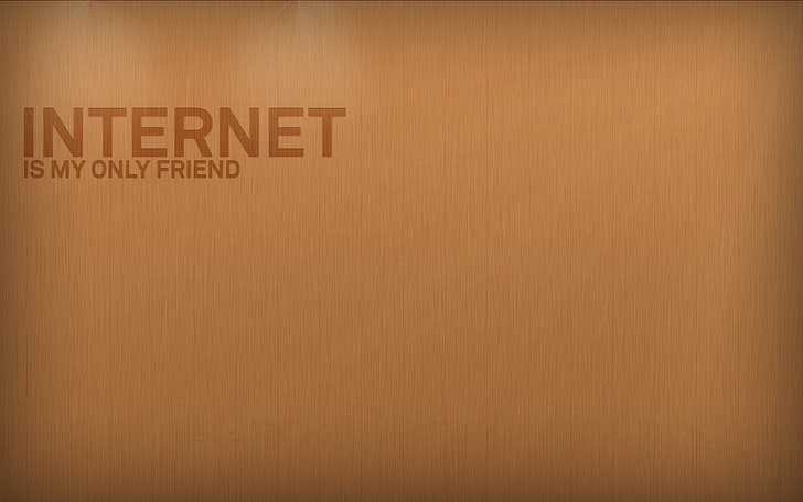 internet is my only friend text, surfing, loser, communication, HD wallpaper