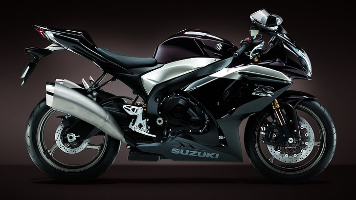 black and grey Suzuki GSX-R sports bike, Japan, motorcycle, Suzuki GSX R 1000