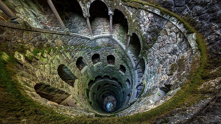 stairs, staircase, spiral, tower, quinta da regaleira, sintra