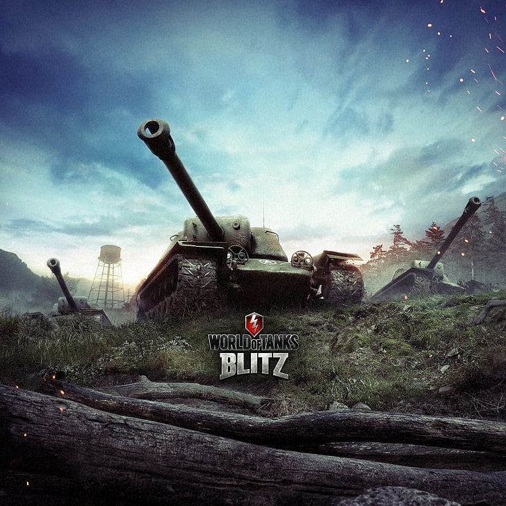 World of Tanks Blitz digital wallpaper, PT-ACS, T110E4, Wargaming Net HD wallpaper