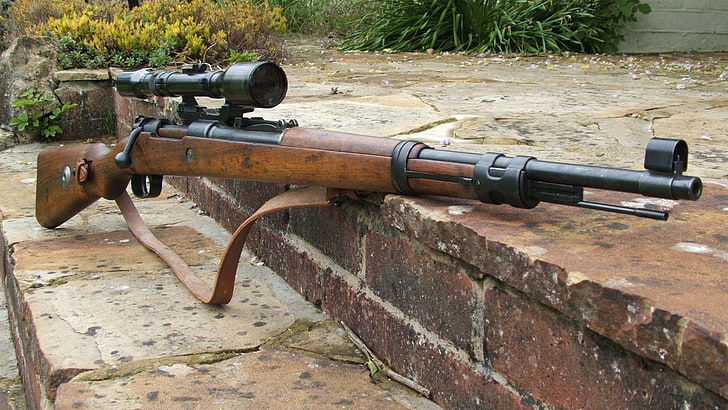 gun, rifles, Bolt action rifle, 98k, mauser, Mauser Kar98k, HD wallpaper