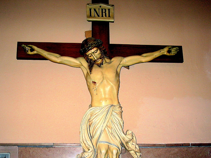 HD wallpaper: Jesus Christ INRI, crucifix wall decor, God, Lord Jesus,  human representation | Wallpaper Flare