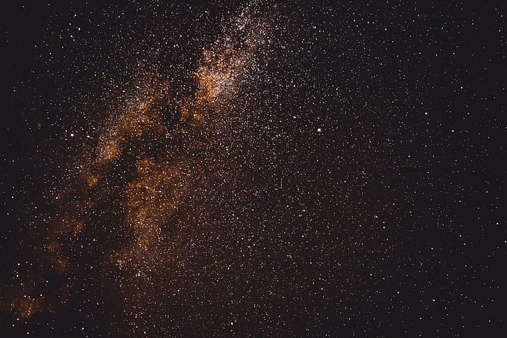 stars, space, sky, glitter, HD wallpaper