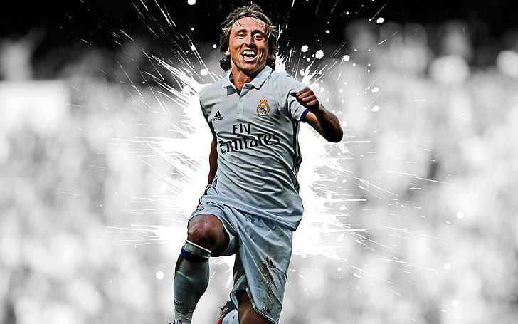Soccer, Luka Modrić, Croatian, Luka Modric, Real Madrid C.F.