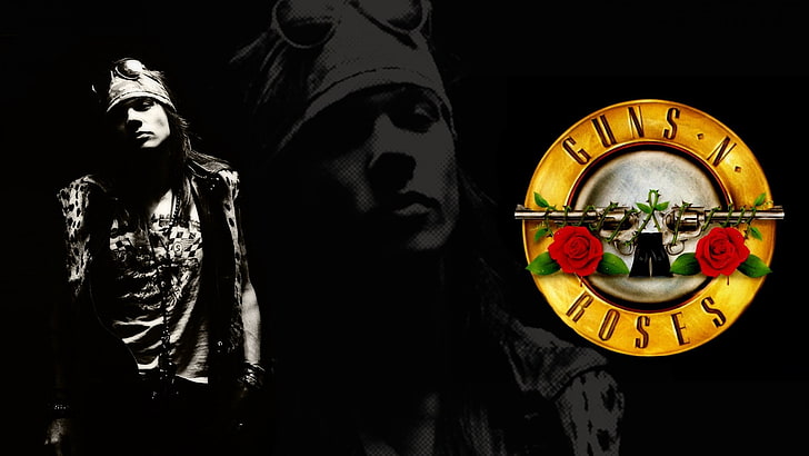 Guns N Roses poster, Axl Rose, Guns N' Roses, human representation, HD wallpaper