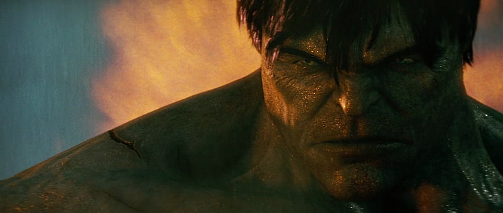 Movie, The Incredible Hulk, one person, portrait, adult, headshot
