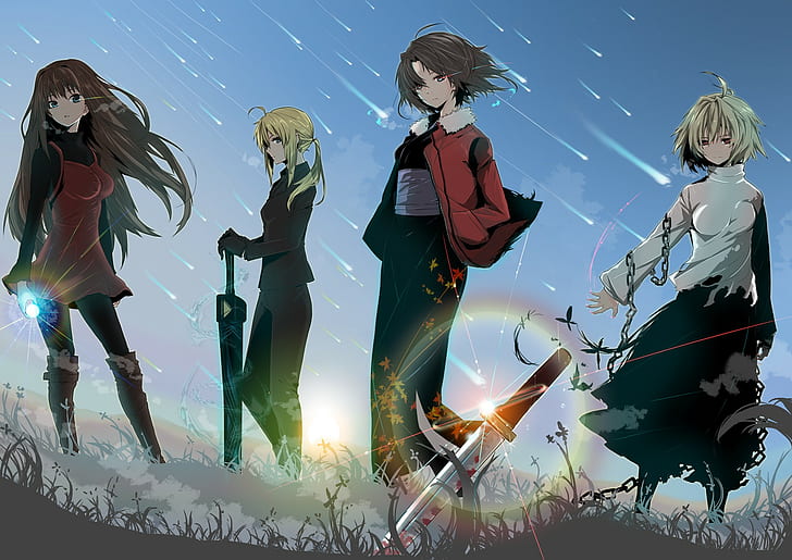 Aozaki Aoko, Fate Series, Mahoutsukai no Yoru, Type-Moon, Lunar Legend Tsukihime, HD wallpaper