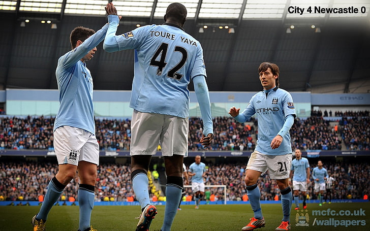 Manchester City 4-0 Newcastle-FA Premier League 20.., sport, group of people, HD wallpaper