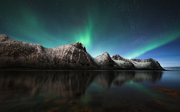 Aurora Lights Northern Ireland Borealis-Travel HD .., beauty in nature, HD wallpaper