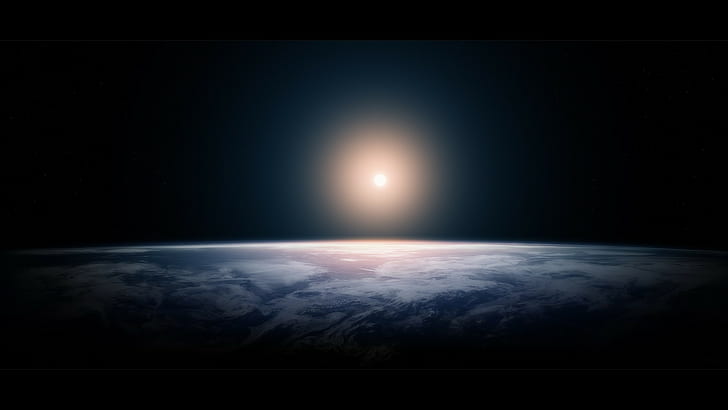 Space, Earth, Light, HD wallpaper