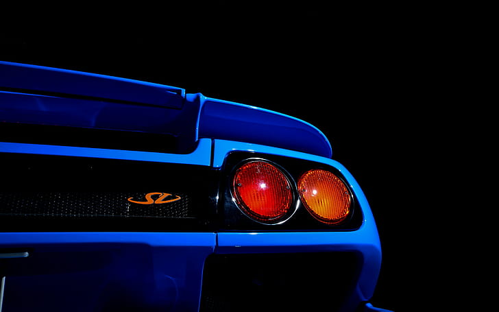 car, Lamborghini Diablo Sv, Simple Background, Tailights, vehicle, HD wallpaper