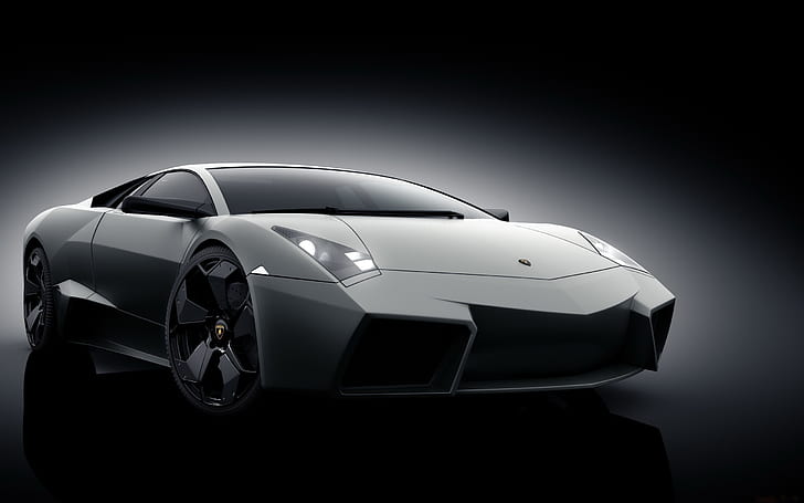 Grey Lamborghini Reventon, special, matte, speed, performance