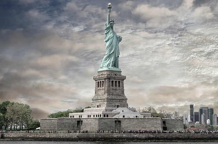 Man Made, Statue of Liberty, Monument, New York, USA, HD wallpaper