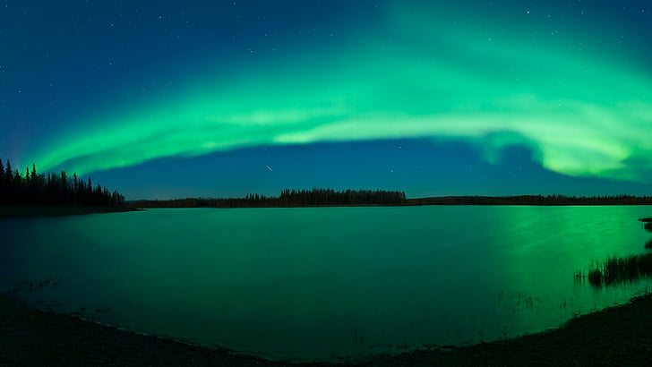 aurora, borealis, lights, northern, polar
