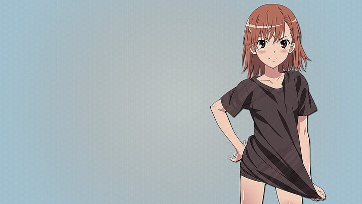 brown-haired woman anime illustration, Misaka Mikoto, To Aru Kagaku no Railgun, HD wallpaper