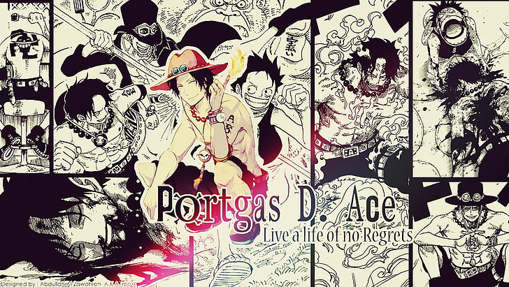 anime, One Piece, text, human representation, western script