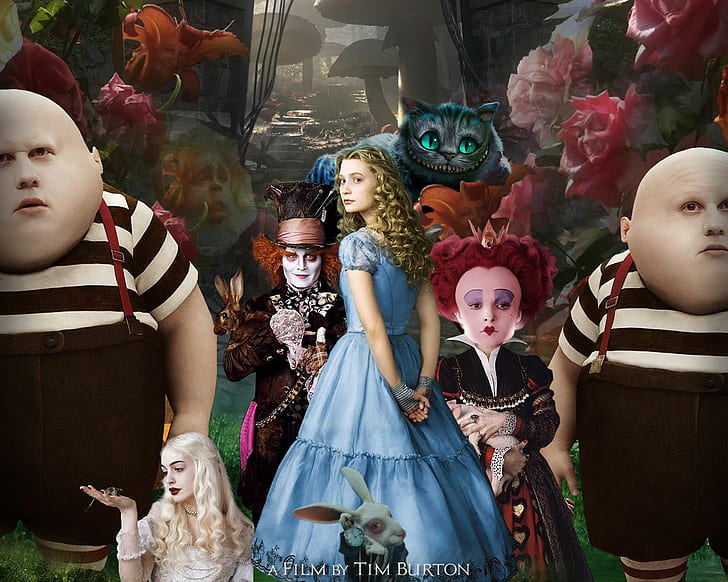 Alice in Wonderl Movie Poster, wonderland, HD wallpaper