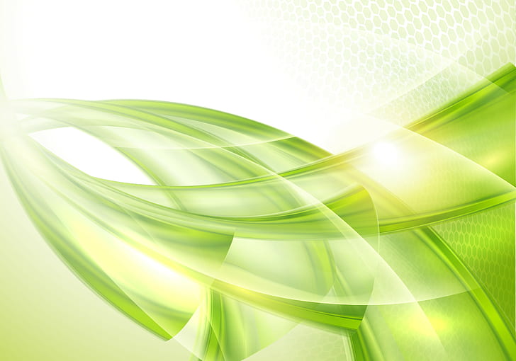 Green abstraction lines, HD wallpaper